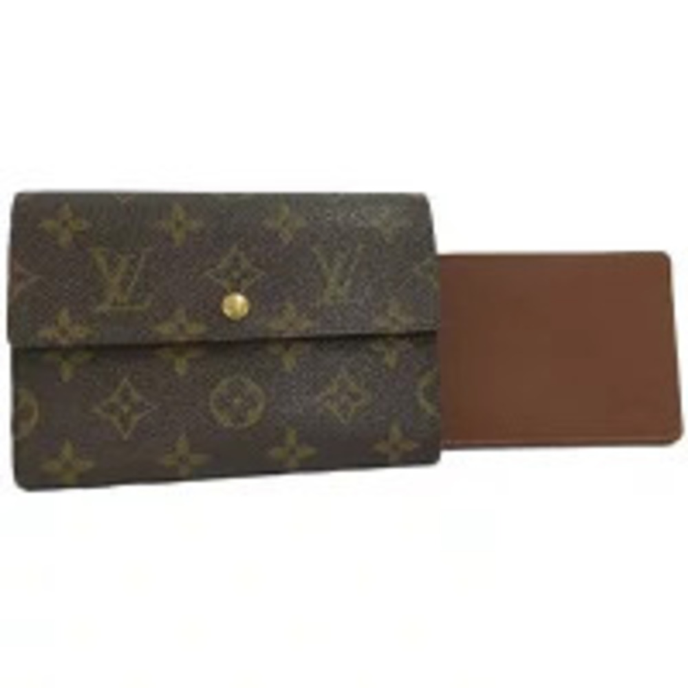 LOUIS VUITTON Tri fold Wallet Portefeuille Tresor Etui Papier Monogram